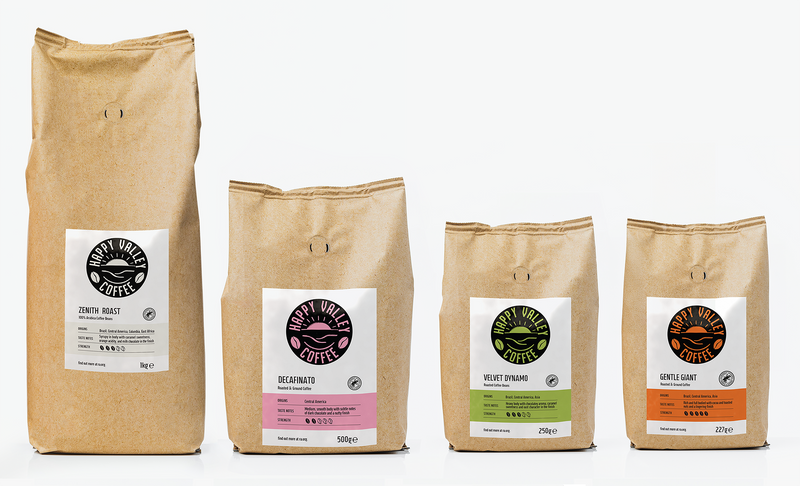 all sizes coffee bags happy valley coffee